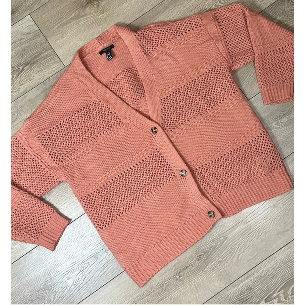 Forever 21 Chunky Button Up Cardigan